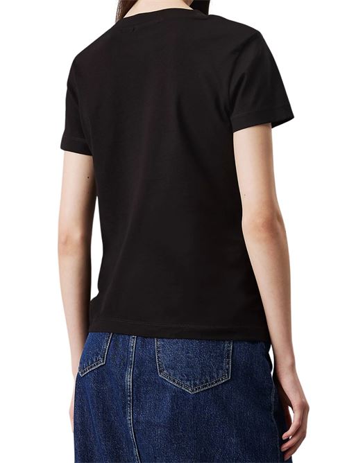 T-shirt slim nera Calvin Klein Jeans | J20J223563BEH